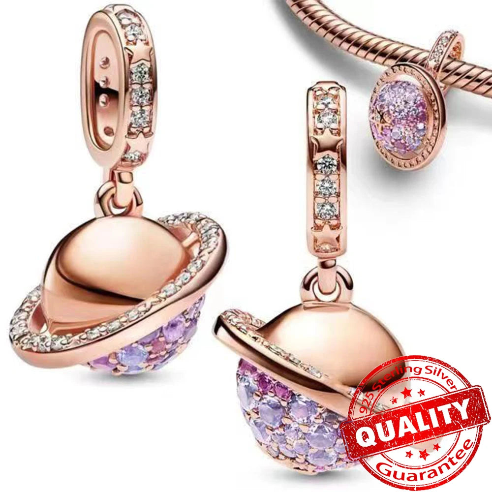ππ Classic 925 Sterling Silver Rose Gold Charms Collection ππ