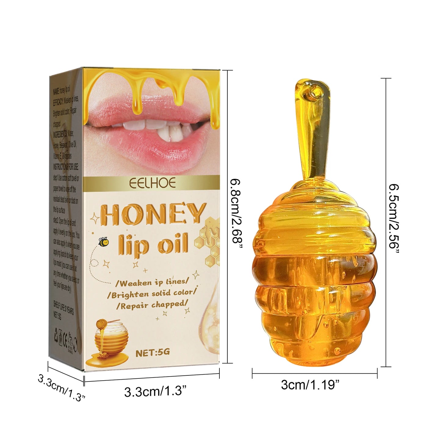 Honey Lip Oil π―π | Fresh Beeswax Lip Balm π | Long-Lasting Moisturizing π§ | Transparent Lip Oil β¨ | Liquid Lipstick Effect π | Lip Care & Skin Care Product πΈ