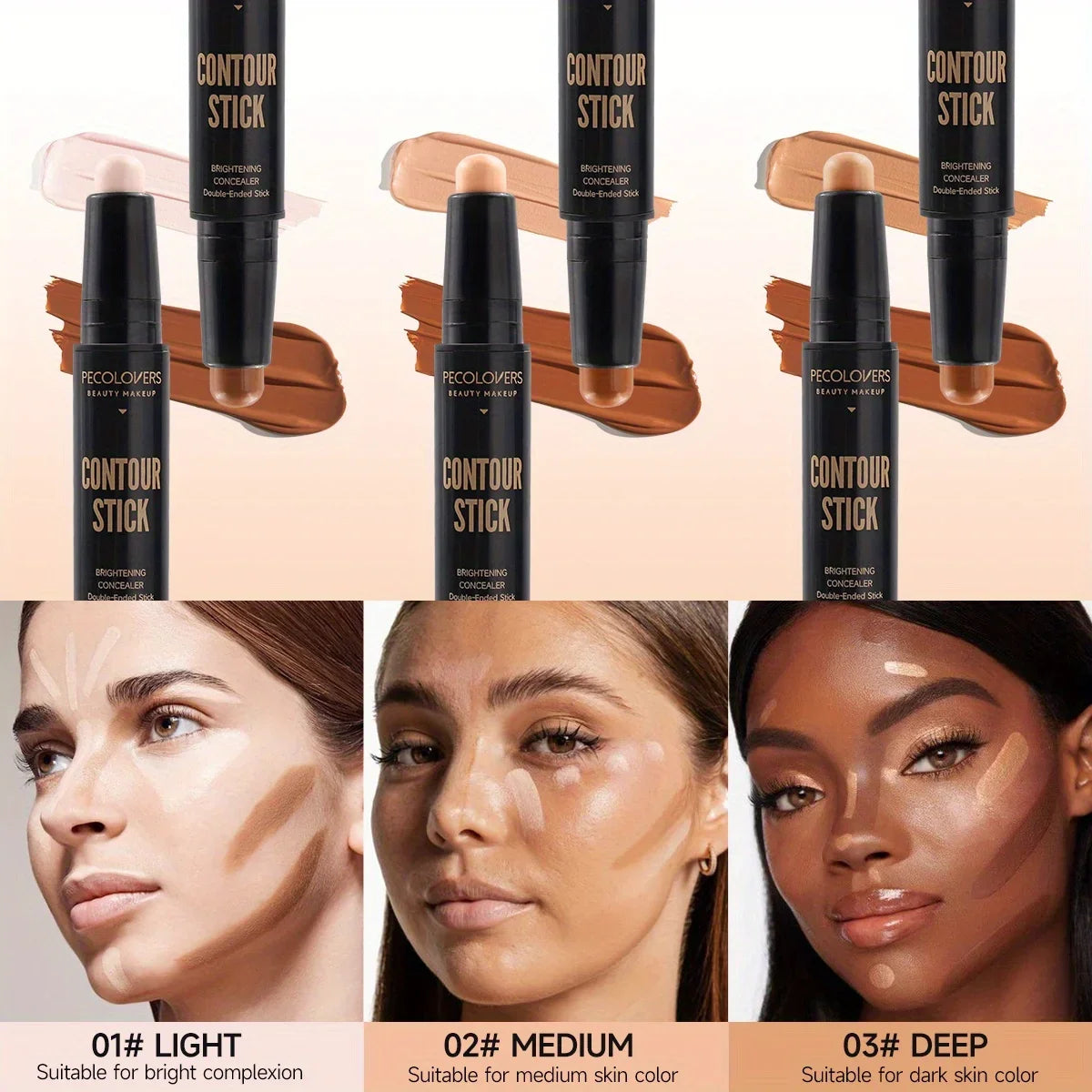 β¨βοΈ Double Head Highlight Pen π Face Makeup π§ Waterproof π Contouring | Foundation | Concealer | Stick & Pencil Cosmetics