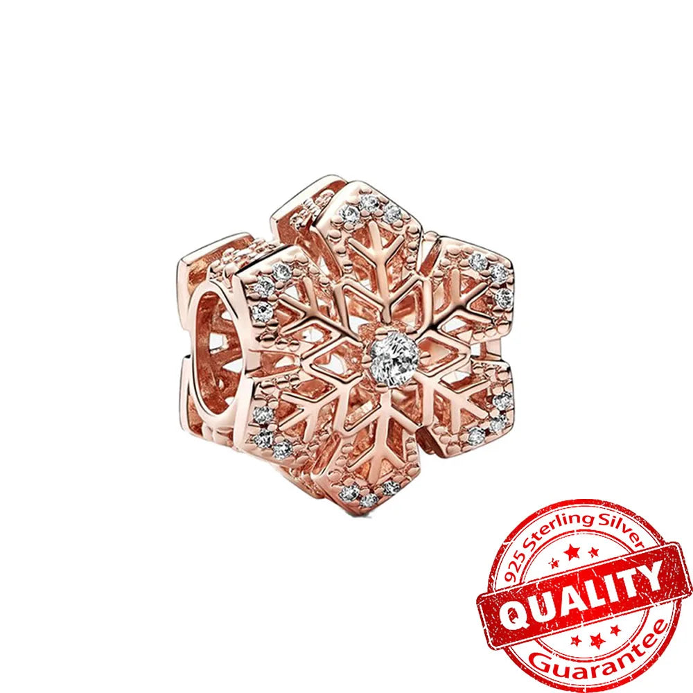 ππ Classic 925 Sterling Silver Rose Gold Charms Collection ππ