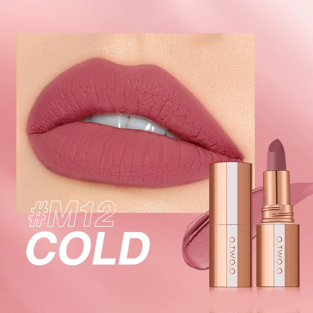 π O.TWO.O Matte Lipstick β¨ | Waterproof & Long-Lasting π§ | Smudge-Free π | Highly Pigmented π¨ | Classic Velvet Finish πΈ | Professional Lip Tint Makeup π