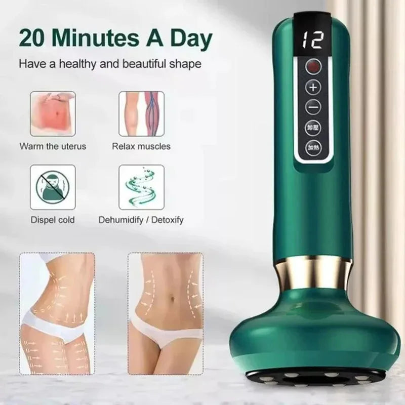 Electric Cupping Massager β‘β¨ | Vacuum Suction Cup πββοΈ | Anti-Cellulite & Body Slimming π₯ | Infrared Heat Therapy π‘οΈ | Beauty & Health Gua Sha Scraping Tool πΏ