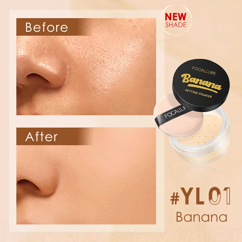 πΈ FOCALLURE 9-Color Loose Powder β Brightening, Oil-Control, Long-Lasting & Waterproof Setting Powder πβ¨
