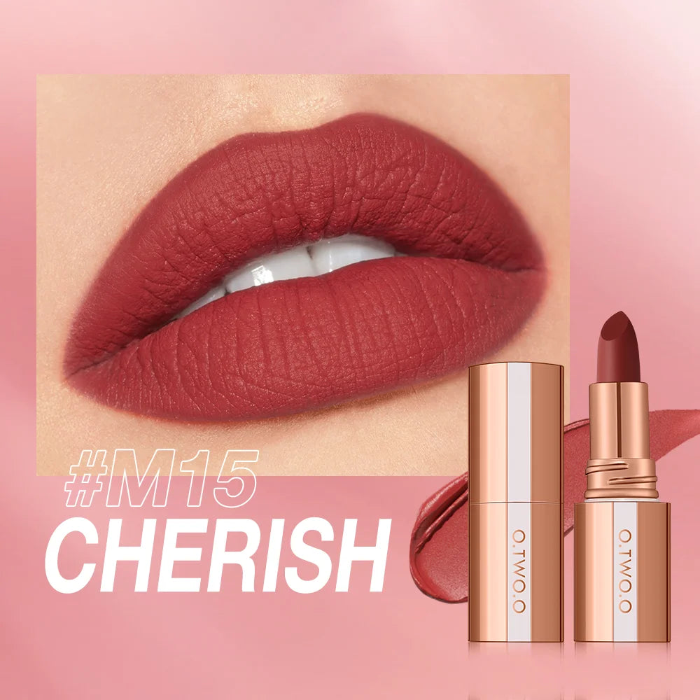 π O.TWO.O Matte Lipstick β¨ | Waterproof & Long-Lasting π§ | Smudge-Free π | Highly Pigmented π¨ | Classic Velvet Finish πΈ | Professional Lip Tint Makeup π