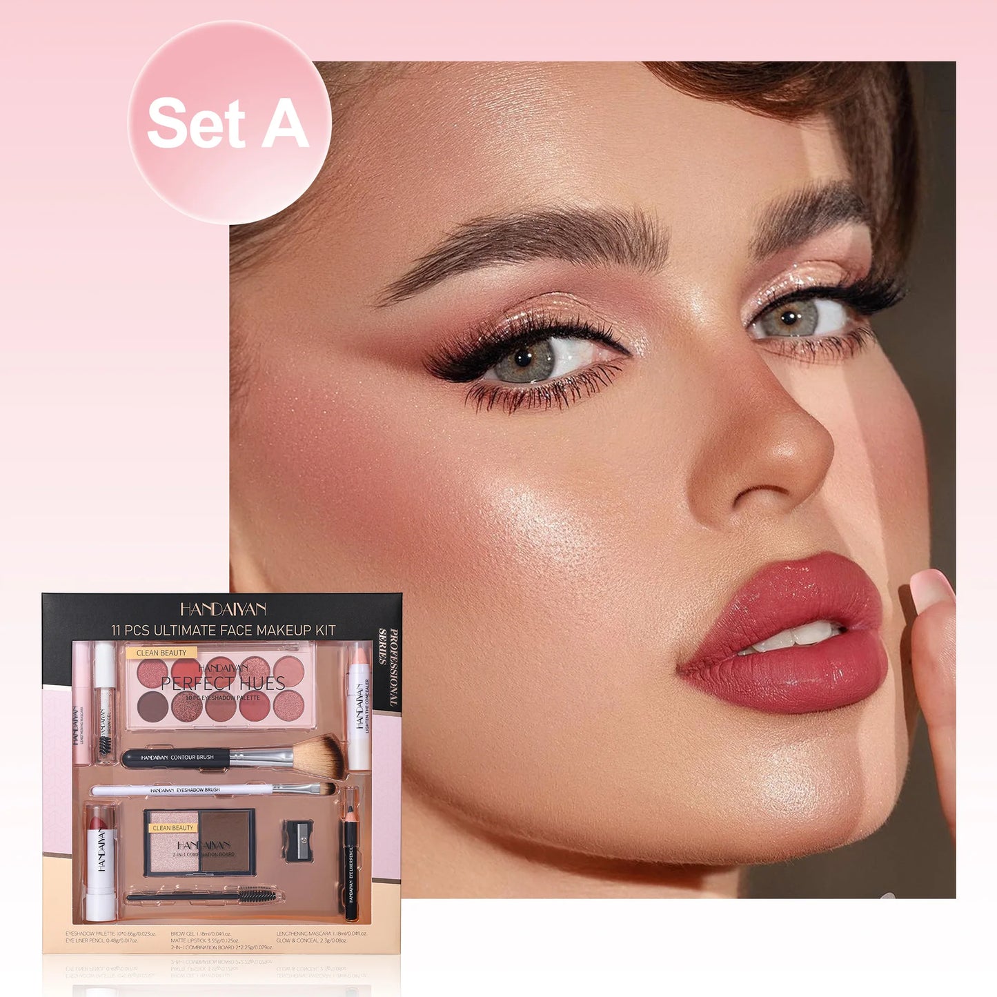 π Professional Makeup Kit (11 PCS) β¨ | Eyeshadow π¨ | Contour π | Blusher πΈ | Waterproof & Highly Pigmented π | Smudge-Proof Face Cosmetics Collection π