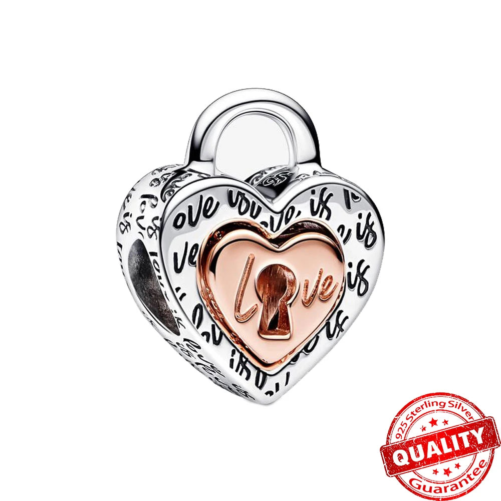ππ Classic 925 Sterling Silver Rose Gold Charms Collection ππ