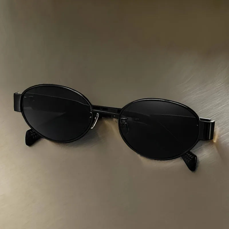 🕶️✨ TAFN Retro Steampunk Oval Sunglasses – Women’s Vintage UV400 Eyewear ✨🌸