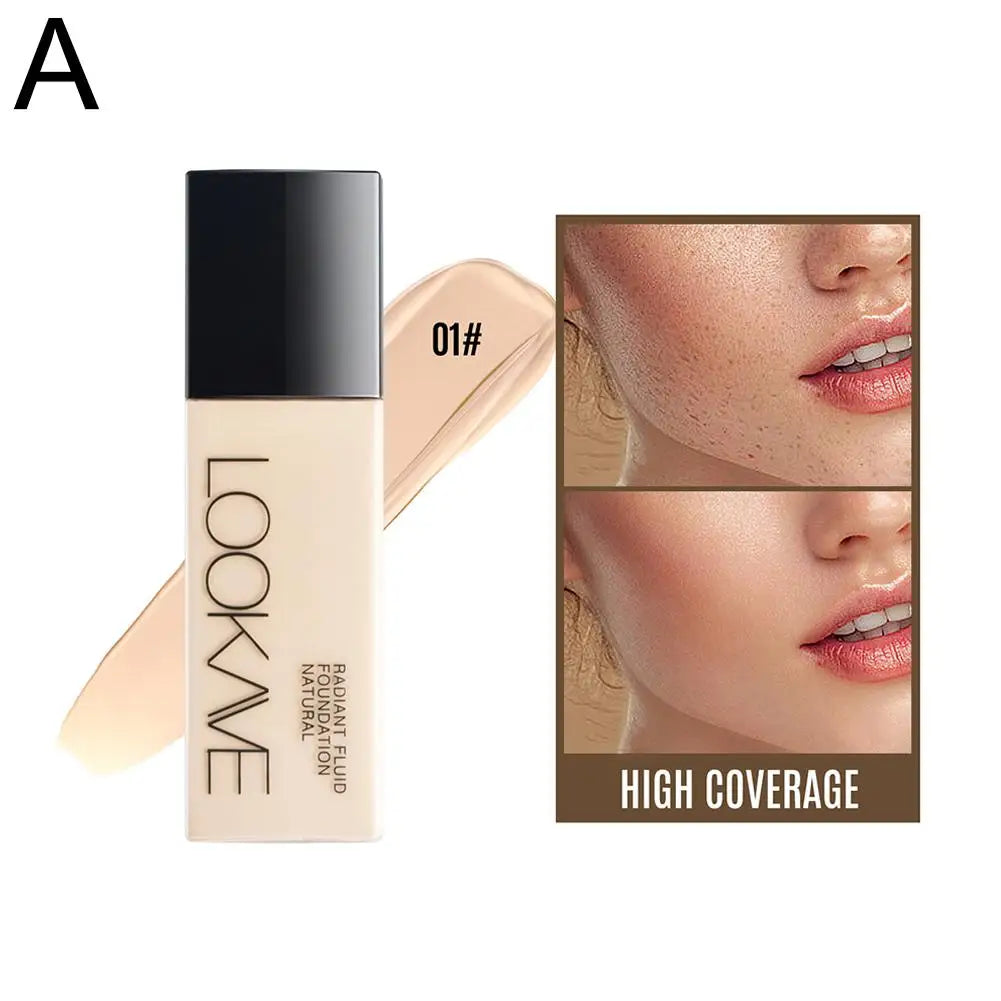 π Professional Makeup Kit β¨ | Natural Matte Liquid Foundation π§΄ | Full Coverage 24H π | Includes Flat Top Brush ποΈ & Sponge π§½ | Lightweight Long-Lasting Makeup π