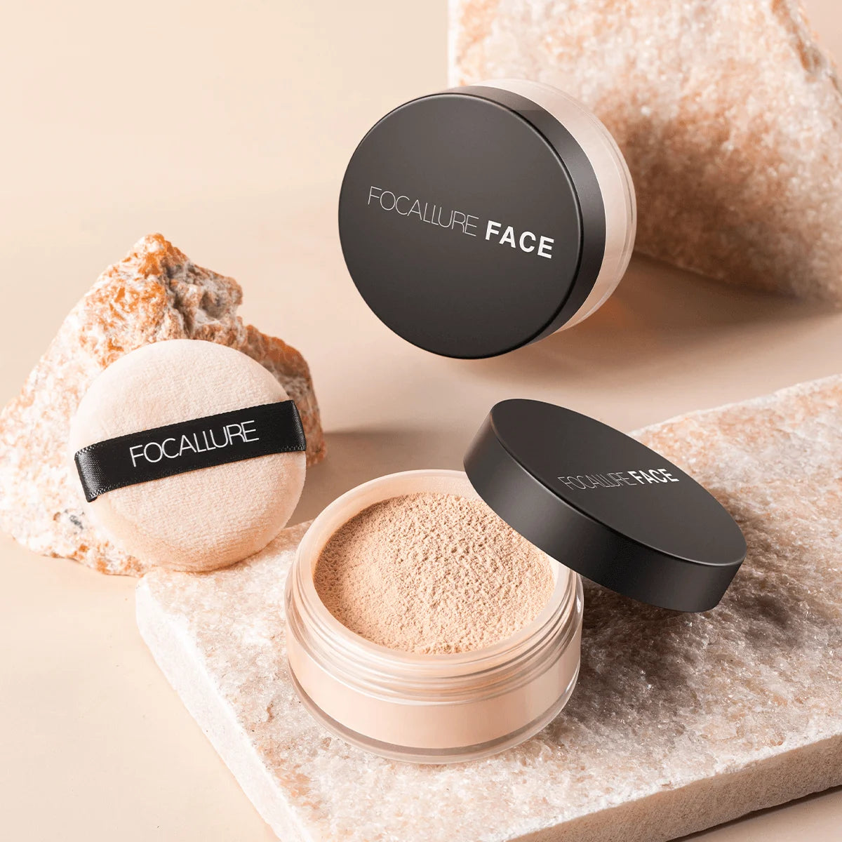 πΈ FOCALLURE 9-Color Loose Powder β Brightening, Oil-Control, Long-Lasting & Waterproof Setting Powder πβ¨
