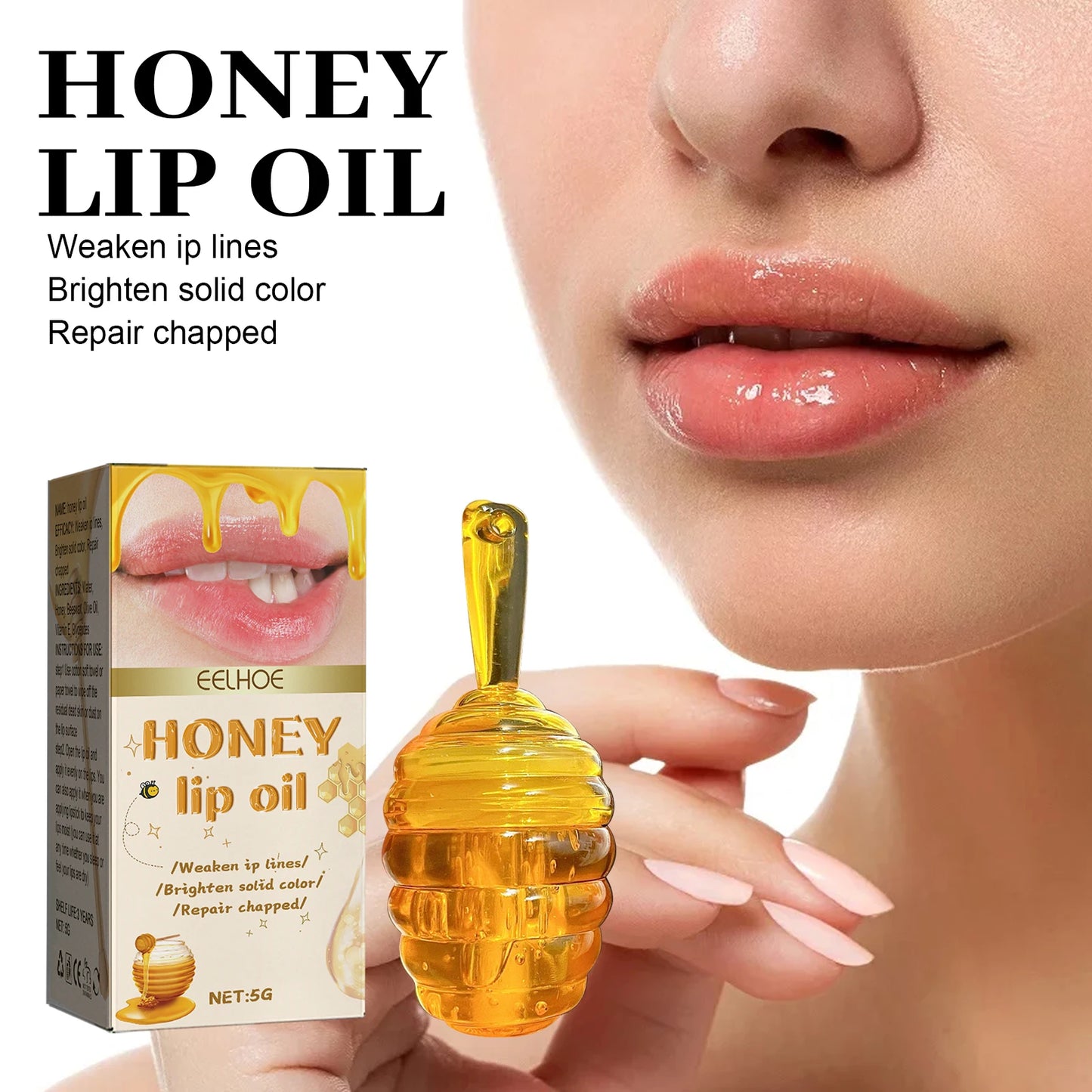Honey Lip Oil π―π | Fresh Beeswax Lip Balm π | Long-Lasting Moisturizing π§ | Transparent Lip Oil β¨ | Liquid Lipstick Effect π | Lip Care & Skin Care Product πΈ