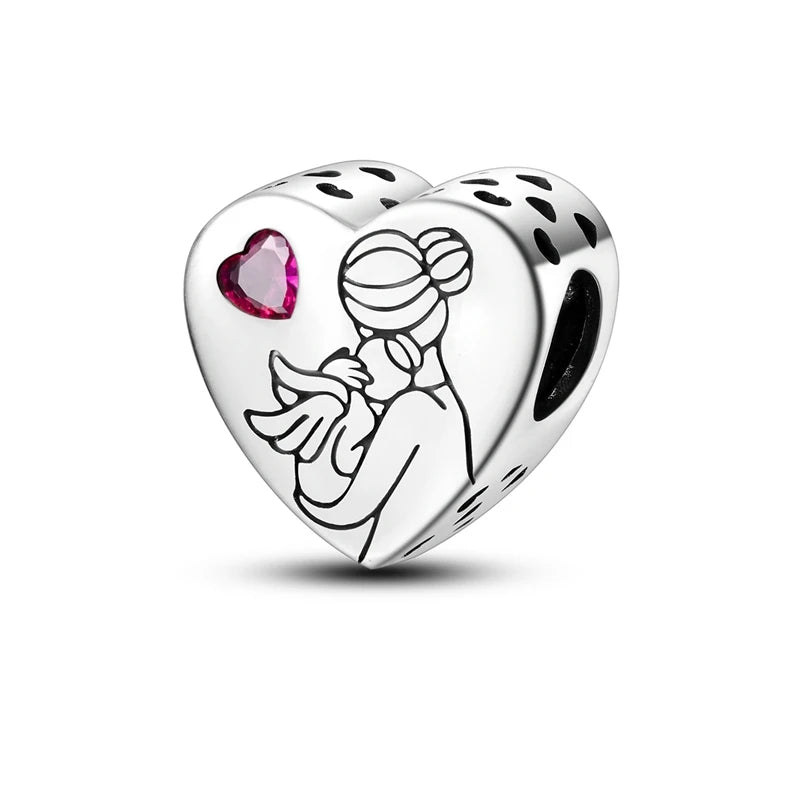 💎✨ 925 Sterling Silver Heart Charm Bead – Mother’s Day Special ✨💎