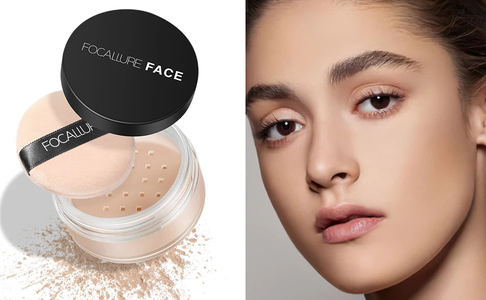 πΈ FOCALLURE 9-Color Loose Powder β Brightening, Oil-Control, Long-Lasting & Waterproof Setting Powder πβ¨