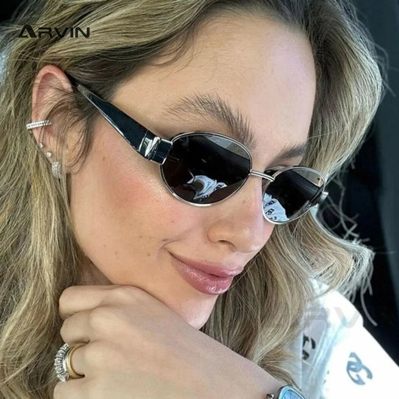 😎 Sexy Small Oval Women’s Sunglasses 🕶️ | Trendy Luxury Design ✨ | Metal Frame Shades 🔩 | UV400 Protection 🌞 | Classic Vintage Eyewear 💃🔥