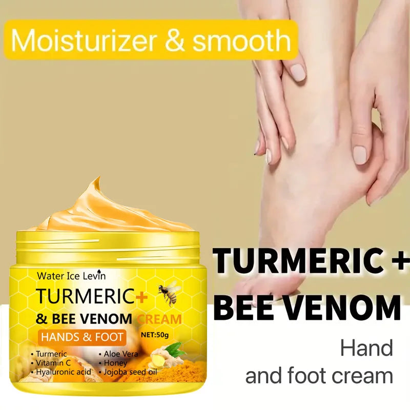 ππΏ Turmeric & Bee Venom Anti-Drying Foot & Hand Cream β Repair Cracked Skin π¦Άβπ