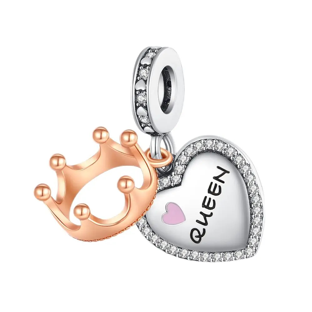 ππ Classic 925 Sterling Silver Rose Gold Charms Collection ππ