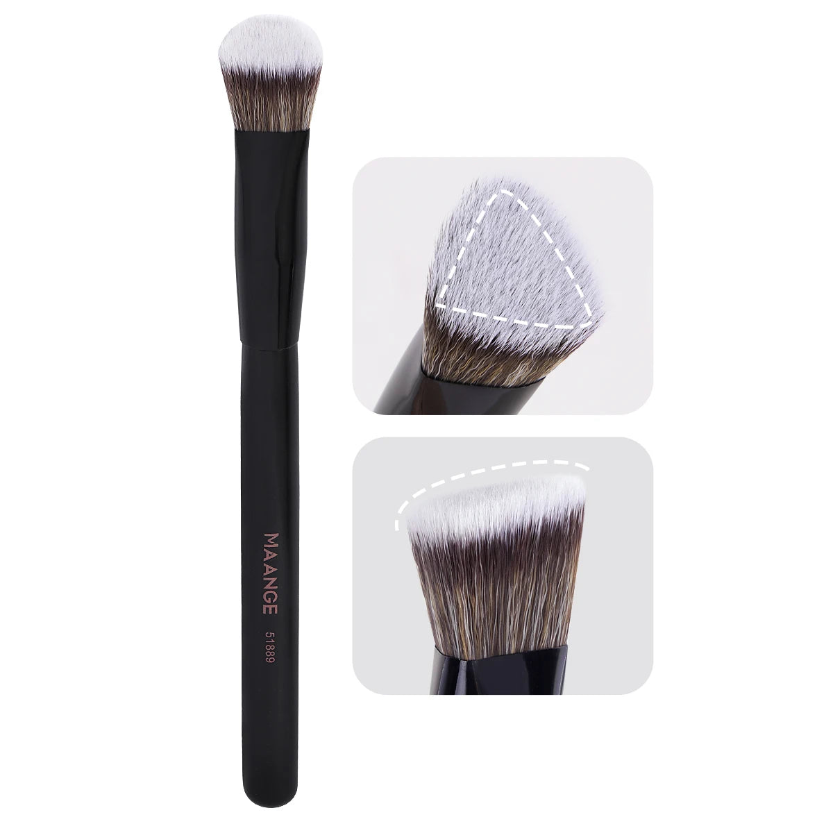 ποΈ MAANGE Under Eye Concealer Brush β¨ | Triangle Foundation Brush πΊ | For Liquid & Cream Blending π§ | Precision Concealing Tool π | Professional Makeup Tool π