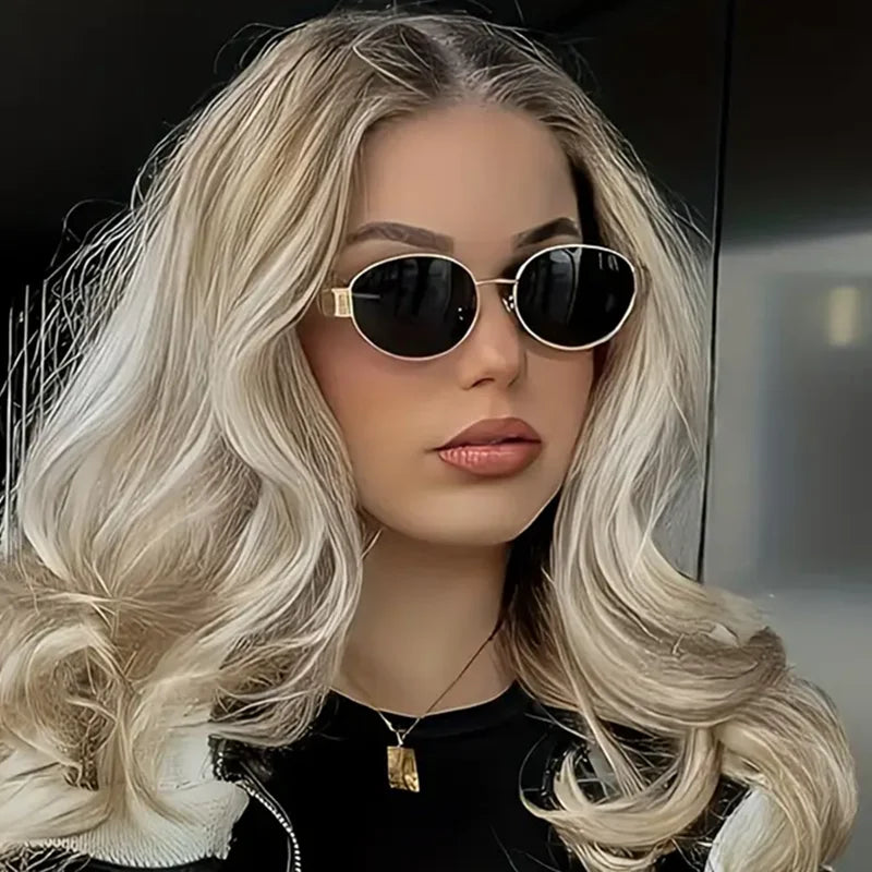 🕶️✨ TAFN Retro Steampunk Oval Sunglasses – Women’s Vintage UV400 Eyewear ✨🌸