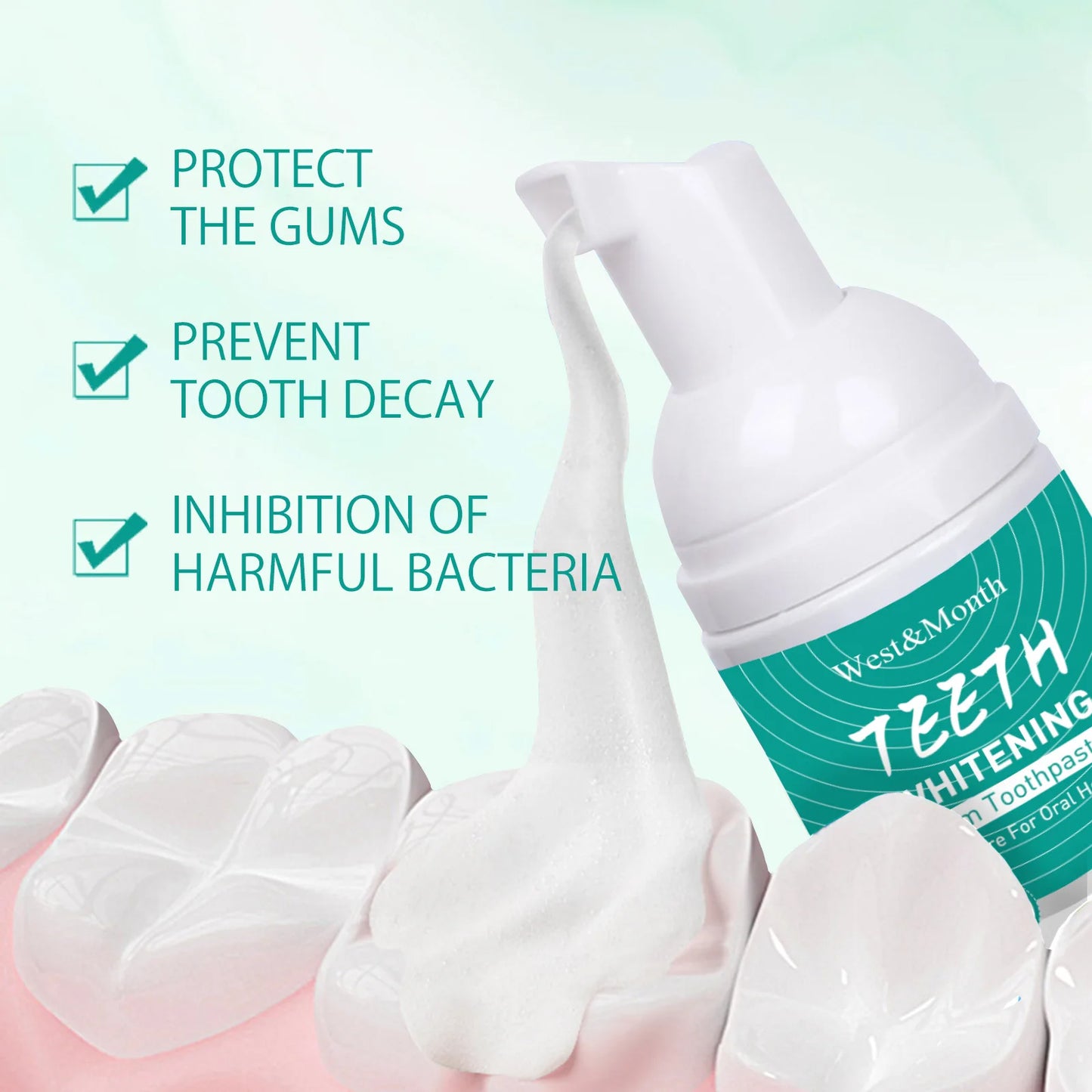 πβ¨ Whitening Foam Toothpaste β Clean, Protect & Freshen Breath π¦·πΏ
