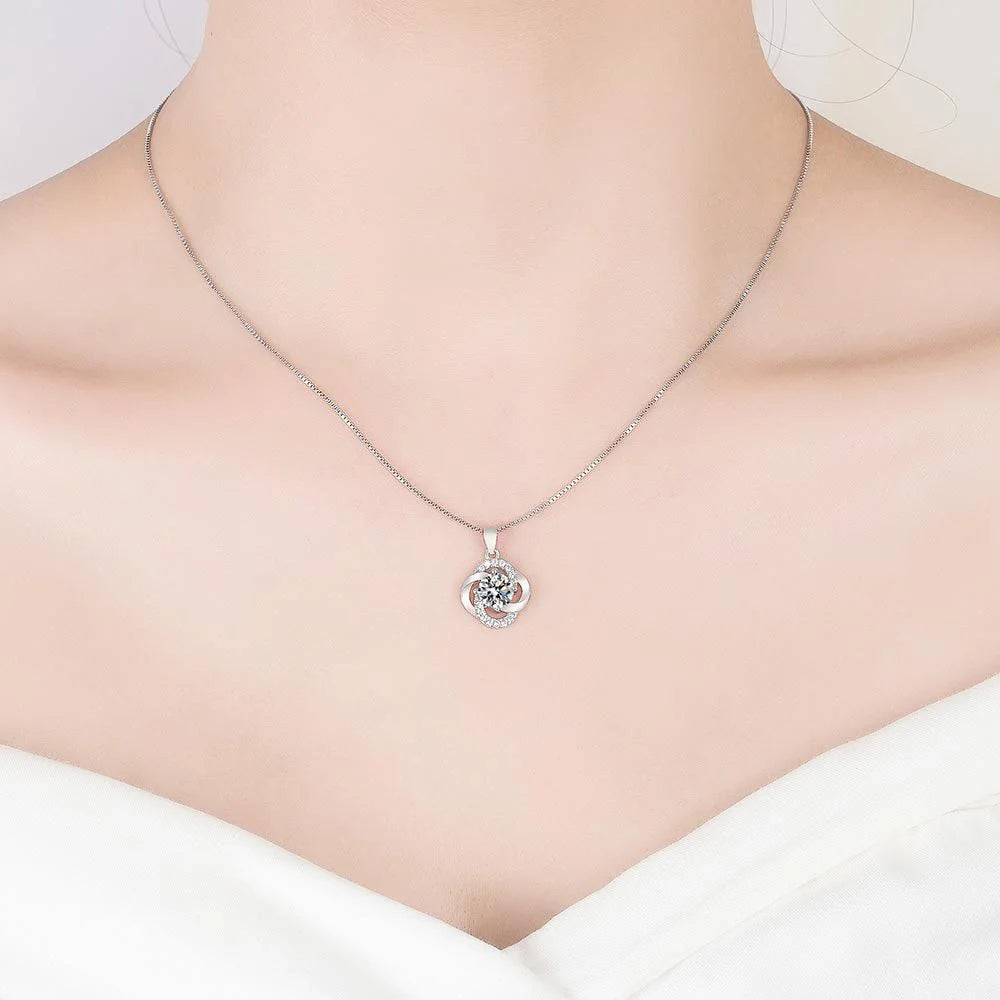 πβ¨ 925 Sterling Silver Flower Necklace β¨π