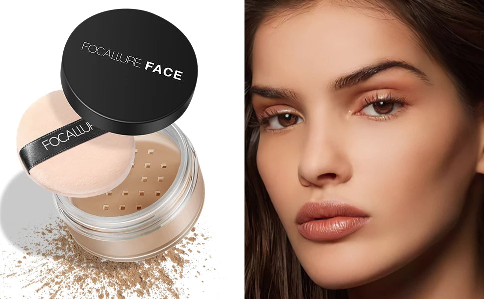 πΈ FOCALLURE 9-Color Loose Powder β Brightening, Oil-Control, Long-Lasting & Waterproof Setting Powder πβ¨