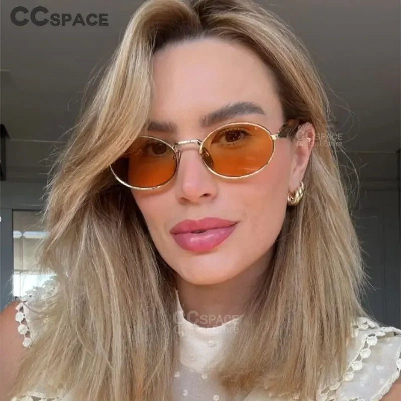 ๐ถ๏ธโจ CCspace Luxury Retro Punk Sunglasses โ Womenโs 2024 Party Eyewear ๐ด๐