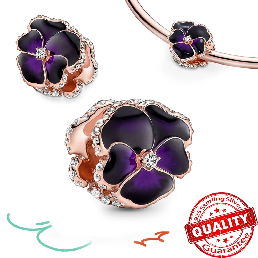 ππ Classic 925 Sterling Silver Rose Gold Charms Collection ππ