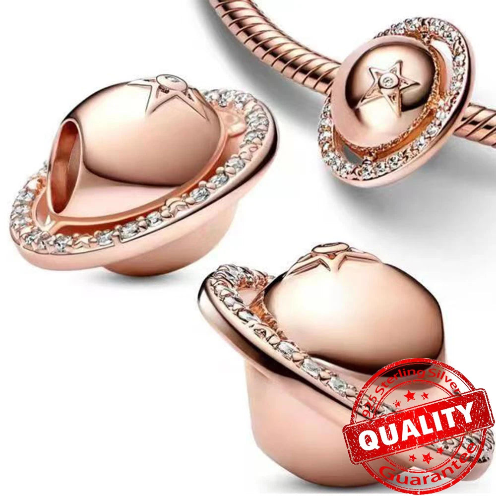 ππ Classic 925 Sterling Silver Rose Gold Charms Collection ππ