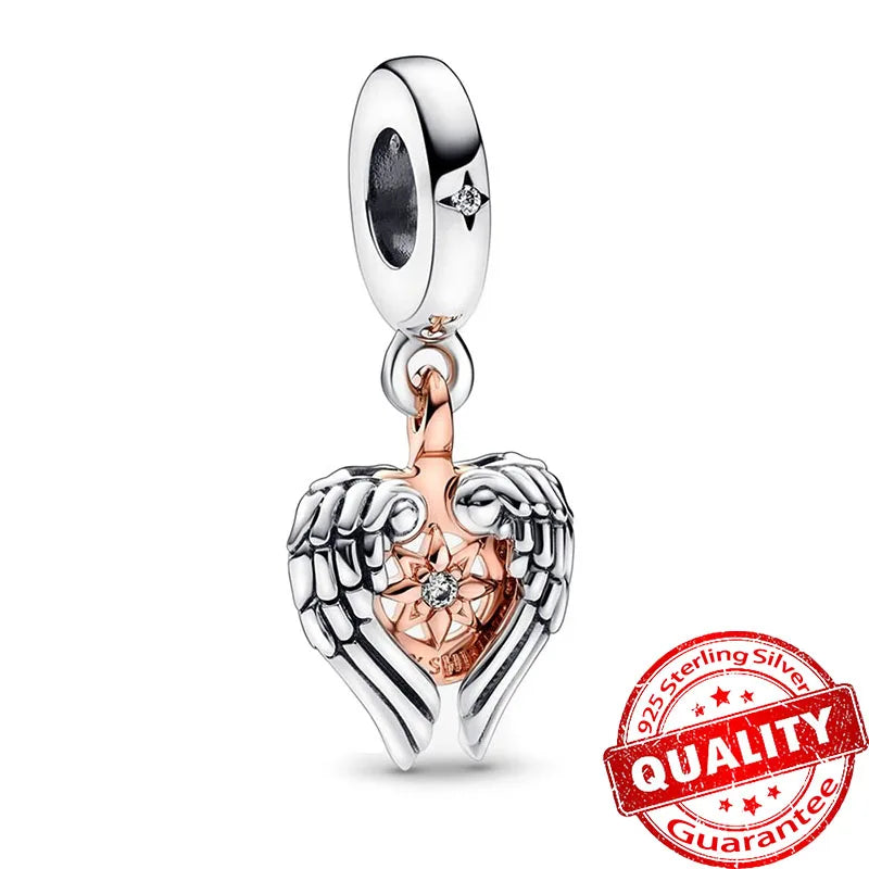 ππ Classic 925 Sterling Silver Rose Gold Charms Collection ππ