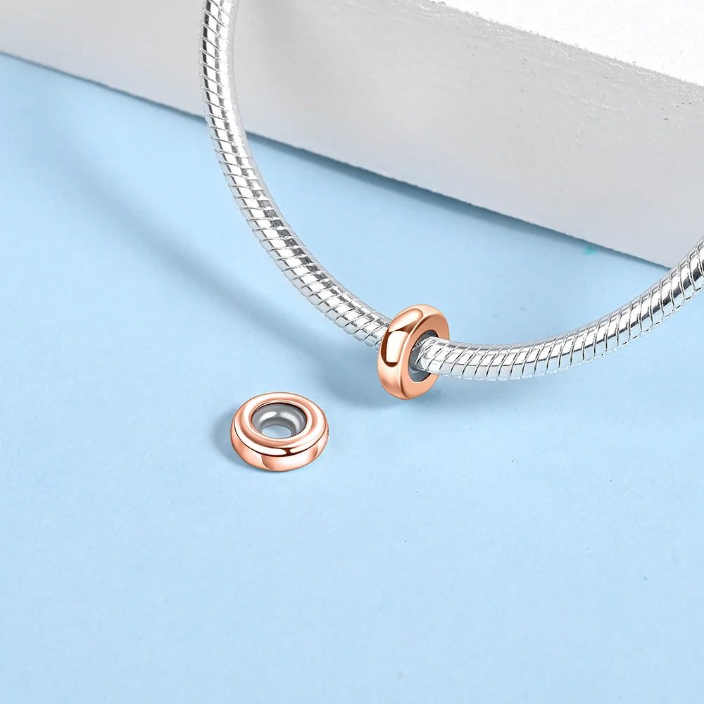 ππ Classic 925 Sterling Silver Rose Gold Charms Collection ππ