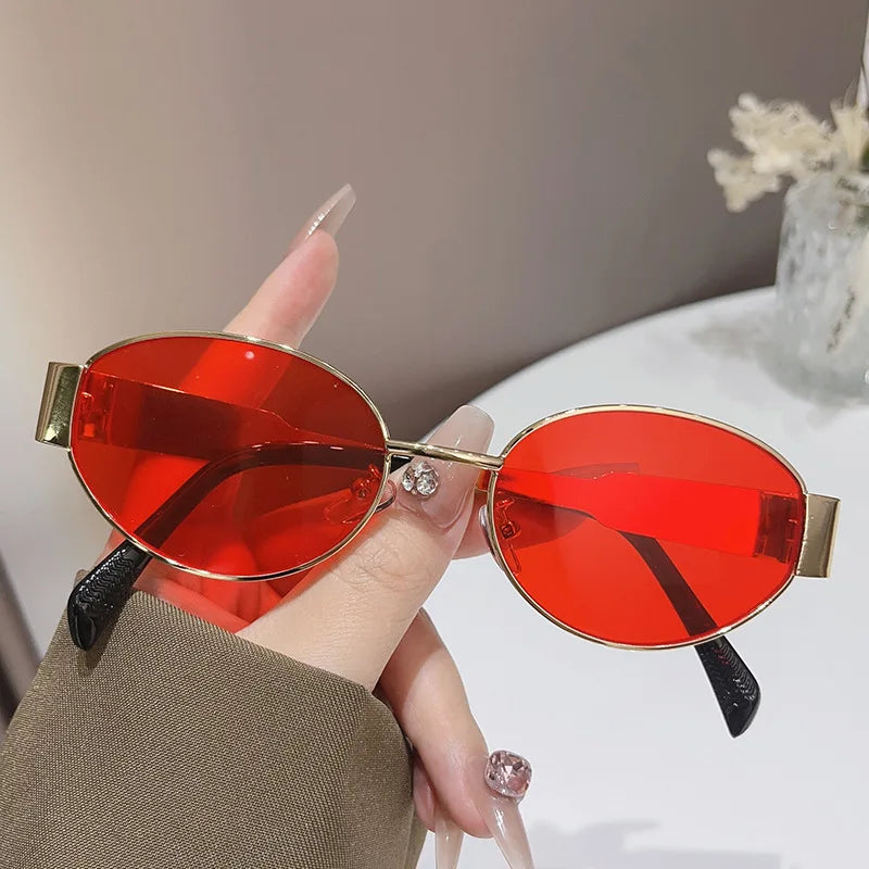 😎 Sexy Small Oval Women’s Sunglasses 🕶️ | Trendy Luxury Design ✨ | Metal Frame Shades 🔩 | UV400 Protection 🌞 | Classic Vintage Eyewear 💃🔥
