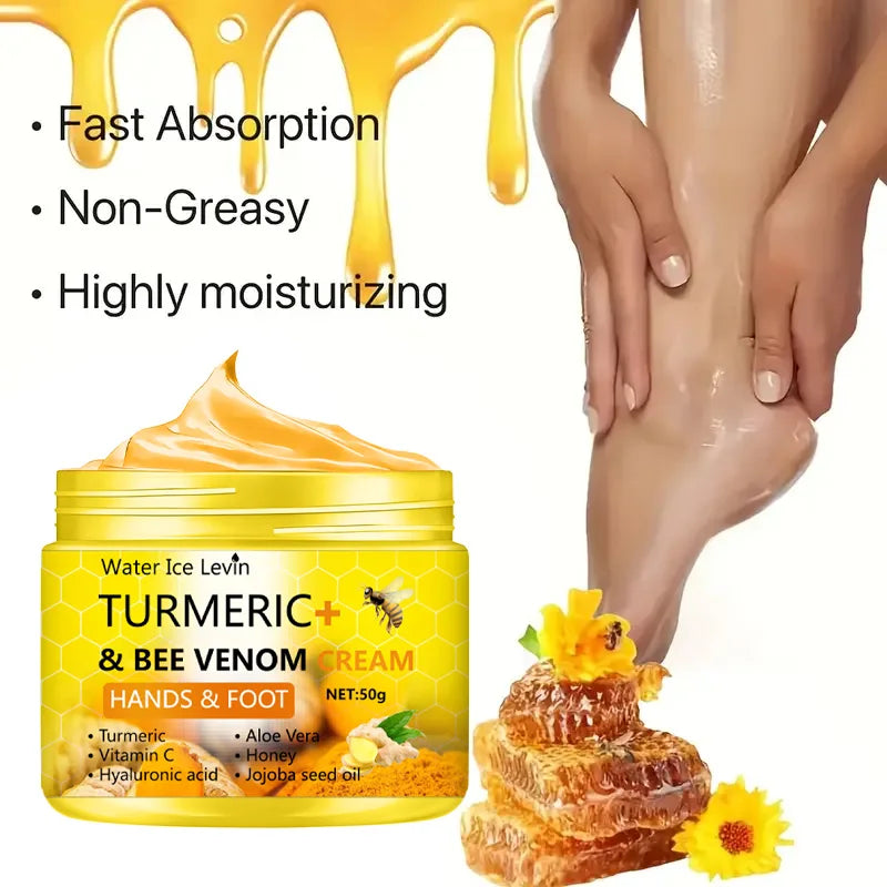 ππΏ Turmeric & Bee Venom Anti-Drying Foot & Hand Cream β Repair Cracked Skin π¦Άβπ