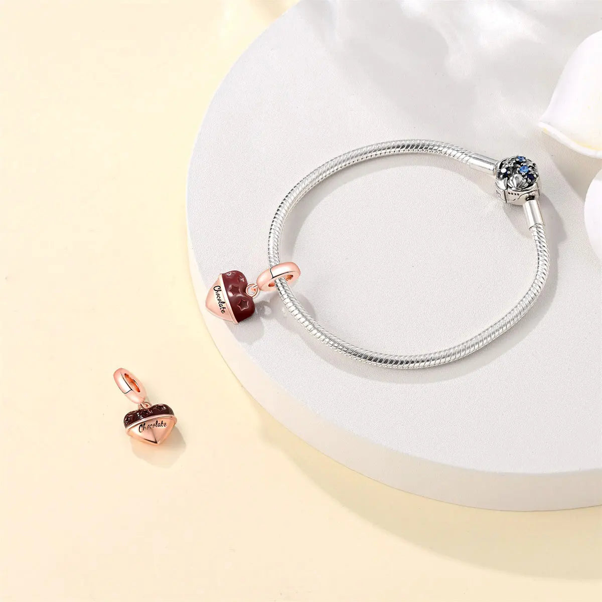 ππ Classic 925 Sterling Silver Rose Gold Charms Collection ππ