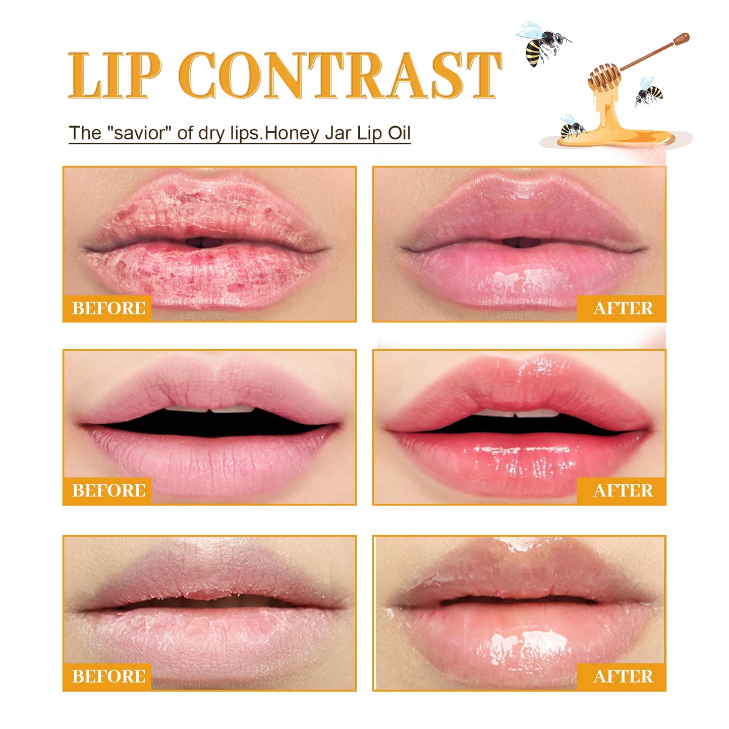 Honey Lip Oil π―π | Fresh Beeswax Lip Balm π | Long-Lasting Moisturizing π§ | Transparent Lip Oil β¨ | Liquid Lipstick Effect π | Lip Care & Skin Care Product πΈ