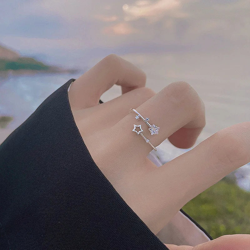 ππ 925 Sterling Silver Star Ring β Shining Geometric Charm ππ