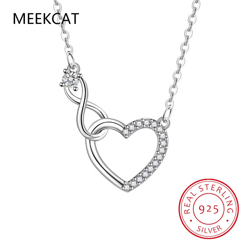 π 925 Sterling Silver Heart Pendant Necklace β Sparkling Cubic Zirconia π