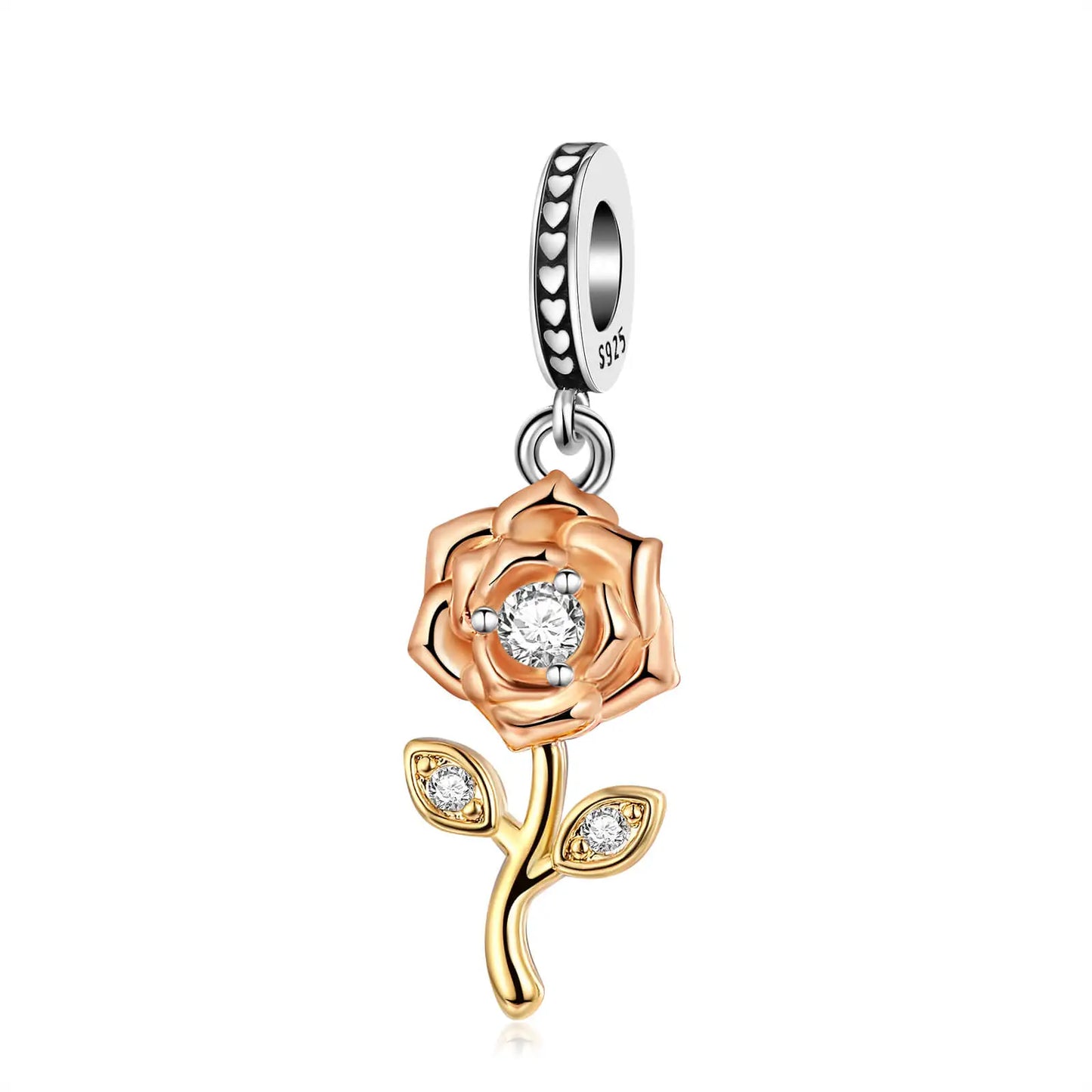 ππ Classic 925 Sterling Silver Rose Gold Charms Collection ππ