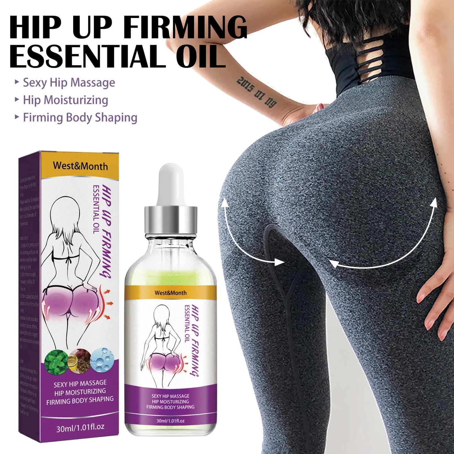 πβ¨ Buttock Massage Essential Oil β Hip Lift, Plumping & Firming ππ₯