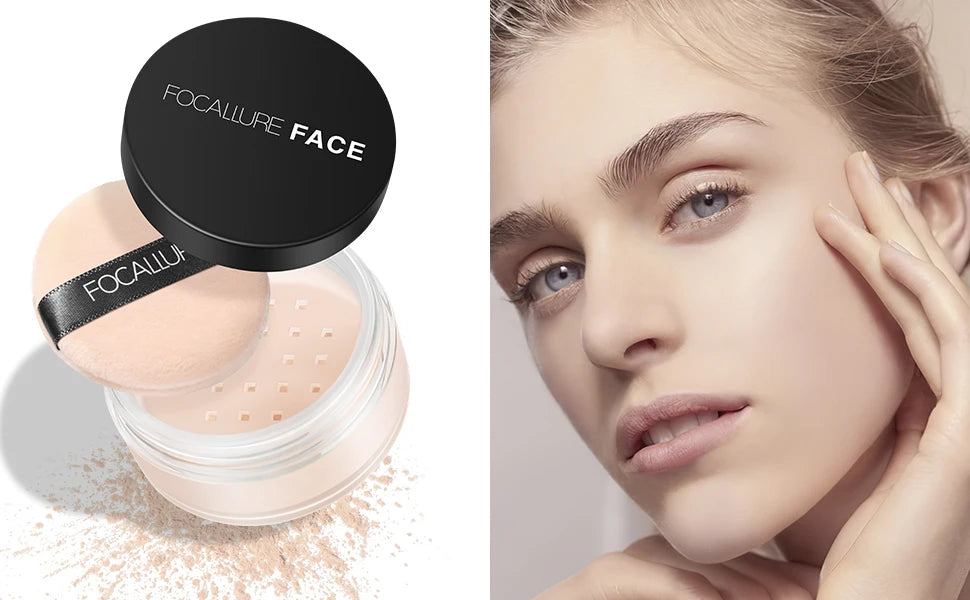 πΈ FOCALLURE 9-Color Loose Powder β Brightening, Oil-Control, Long-Lasting & Waterproof Setting Powder πβ¨