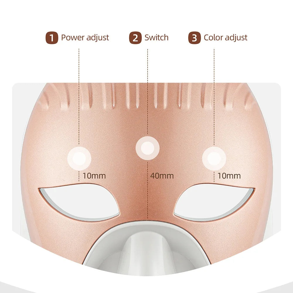Wireless 7 Colors LED Face & Neck Mask ππββοΈβ¨ | Photon Skin Rejuvenation & Repair π‘π§ββοΈ | Facial Beauty SPA Mask π΅οΈπ | Neck Wrinkle Remover & Skin Care π₯π©ββοΈπ