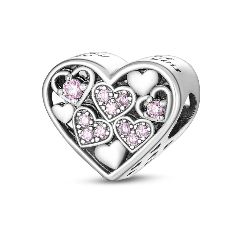 💎✨ 925 Sterling Silver Heart Charm Bead – Mother’s Day Special ✨💎