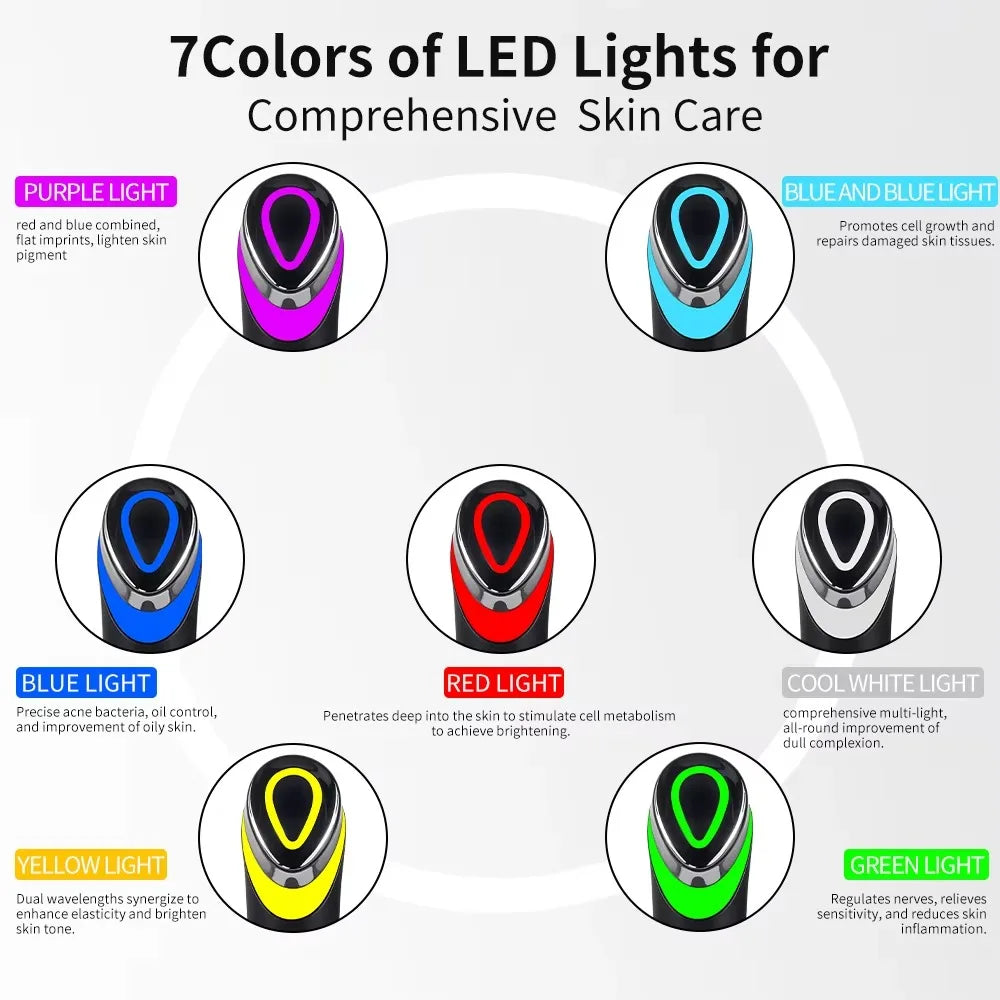 π 7-Colors Age-R Booster Pro πββοΈ | Anti-Wrinkle Facial Beauty Device β¨ | EMS Microcurrent Lift Massager π | Home Use Skin Care Tool π | Youthful Glow Skincare π