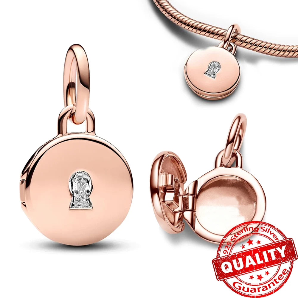 ππ Classic 925 Sterling Silver Rose Gold Charms Collection ππ