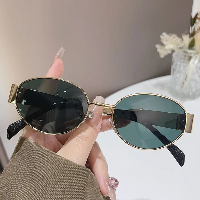 😎 Sexy Small Oval Women’s Sunglasses 🕶️ | Trendy Luxury Design ✨ | Metal Frame Shades 🔩 | UV400 Protection 🌞 | Classic Vintage Eyewear 💃🔥