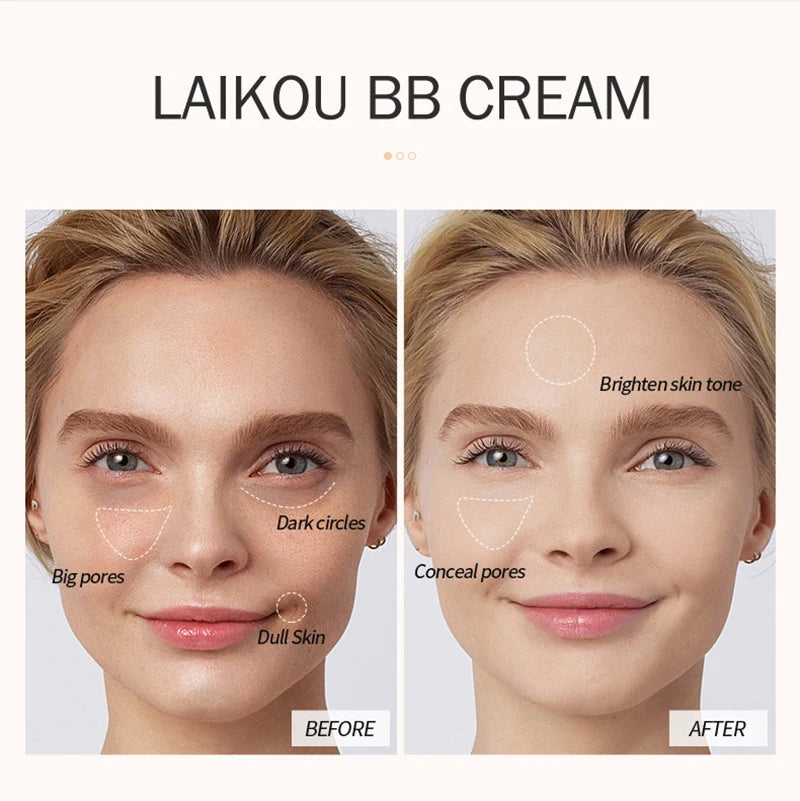 π BB Cream Full Coverage Foundation β¨ | Liquid Face Base π§΄ | Waterproof & Long-Lasting π | Whitening Concealer Cream πΈ | Korean Makeup Cosmetic π