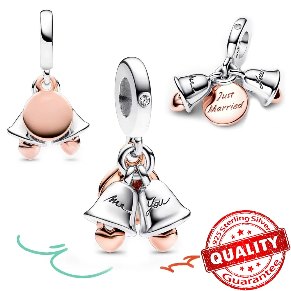 ππ Classic 925 Sterling Silver Rose Gold Charms Collection ππ