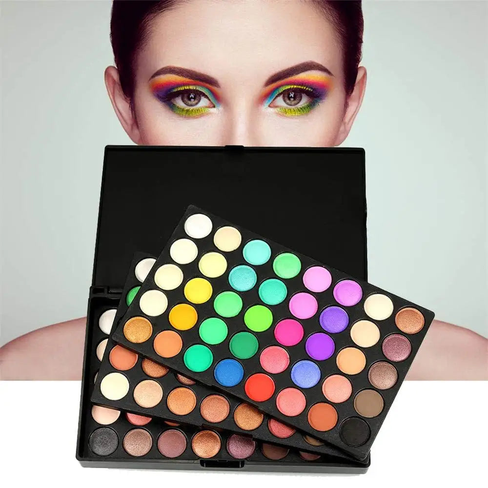 π¨ 120-Color Eyeshadow Palette β Waterproof π¦ | Nude, Matte & Glitter β¨ | Highly Pigmented, Long-Lasting Pressed Powder π