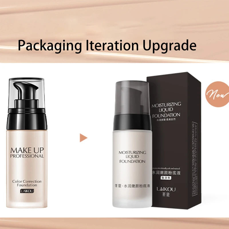 π LAIKOU Makeup Base Foundation β¨ | Liquid BB Cream + Concealer π§΄ | Moisturizing & Oil-Control π§ | Whitening & Waterproof πΈ | 40g Professional Makeup π