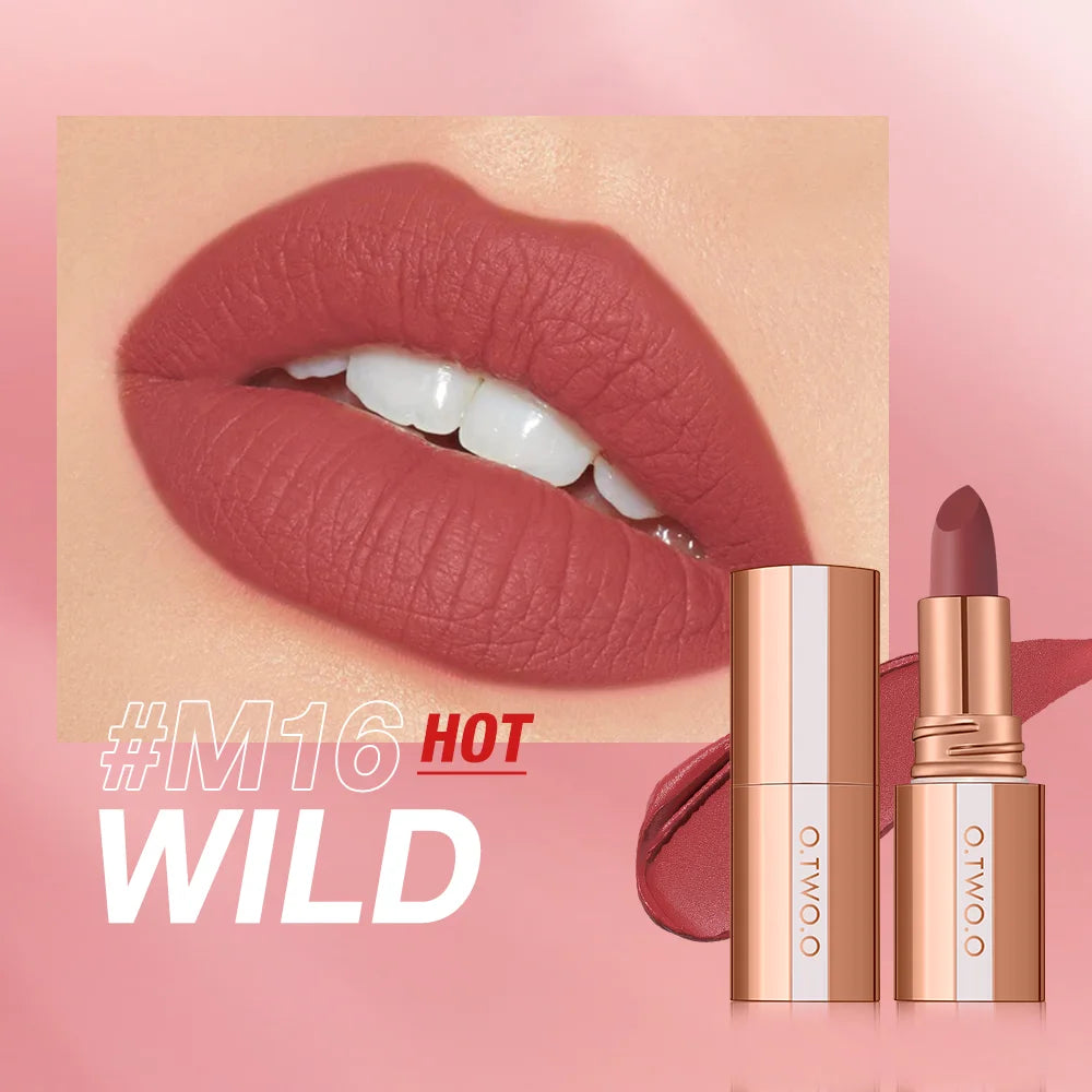π O.TWO.O Matte Lipstick β¨ | Waterproof & Long-Lasting π§ | Smudge-Free π | Highly Pigmented π¨ | Classic Velvet Finish πΈ | Professional Lip Tint Makeup π