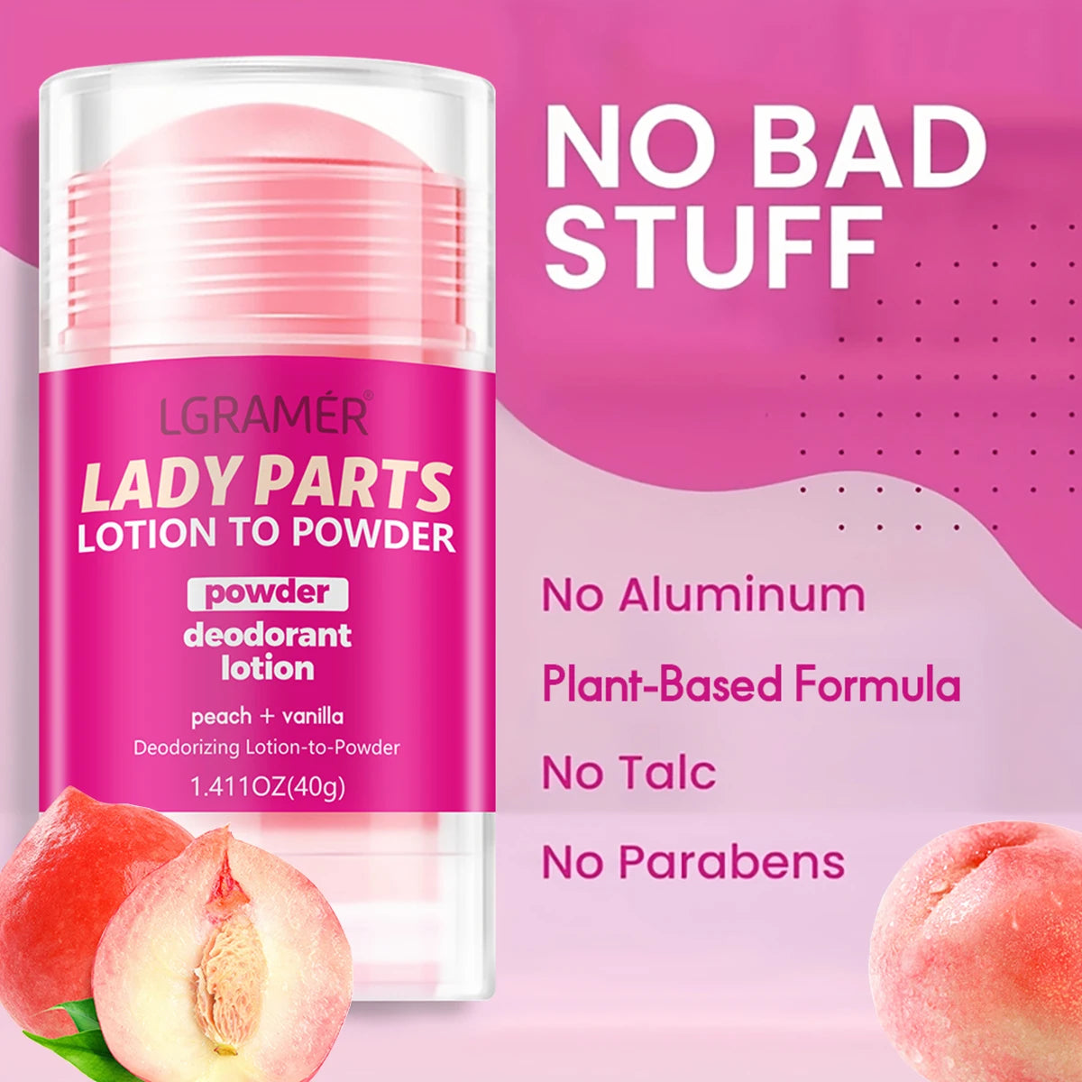 ππΈ Womenβs Peach Vanilla Deodorant Lotion β Long-Lasting Fragrance & Skin Care πβ¨
