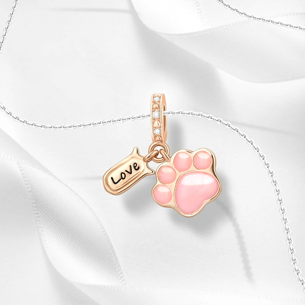ππ Classic 925 Sterling Silver Rose Gold Charms Collection ππ